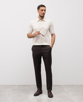 Dolce&Gabbana Brown wool pants GP0N7TGK059