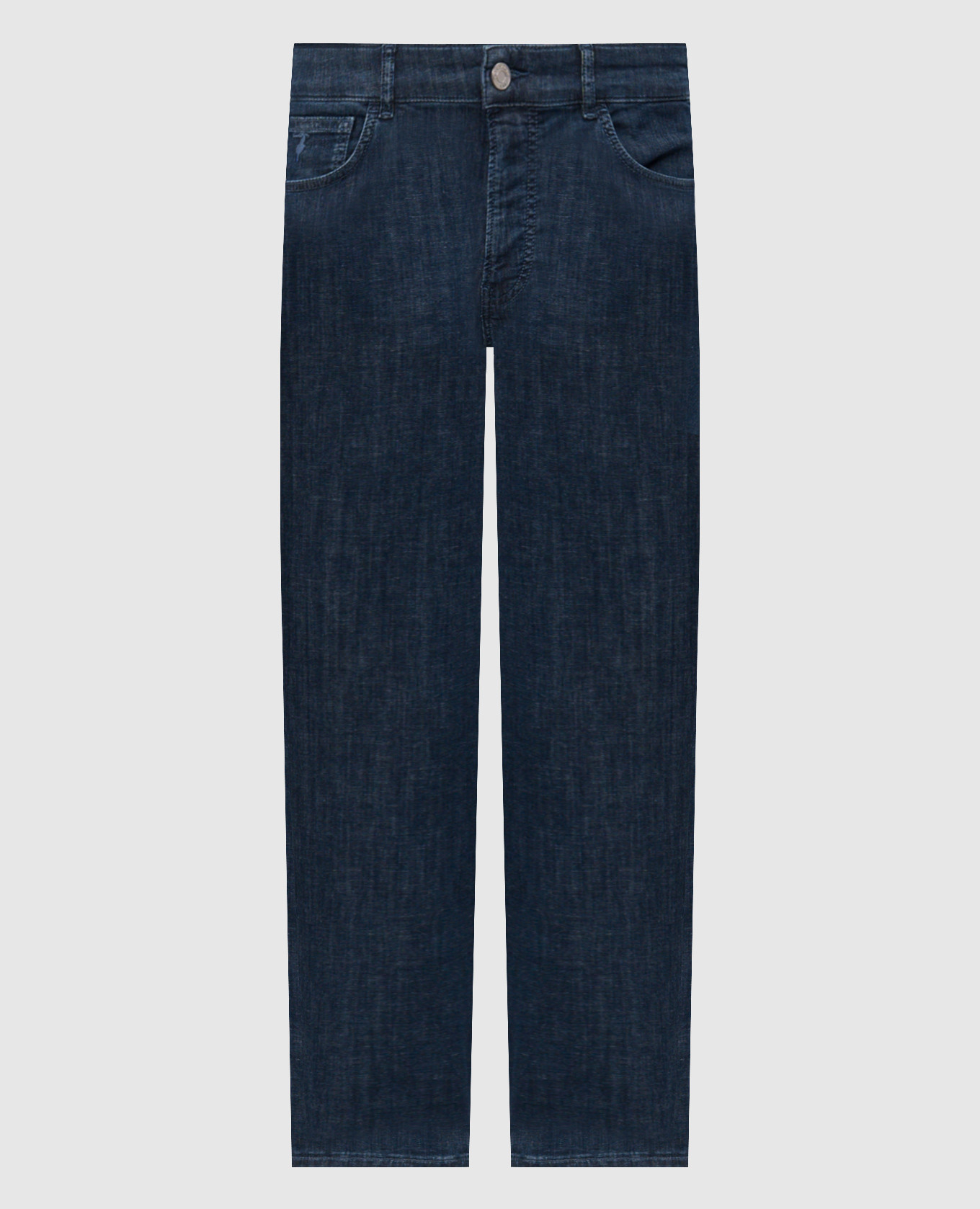 

Blue jeans with logo patch Trussardi