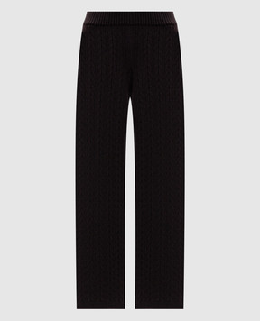 Agnona Brown cashmere sweatpants K7120106K080Q