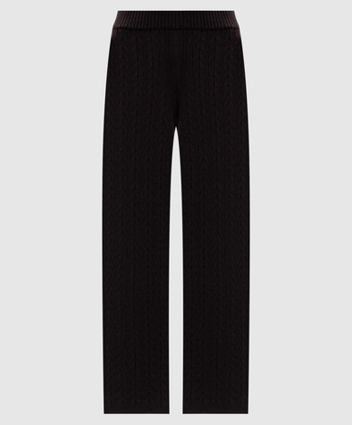 Brown cashmere sweatpants
