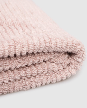 L'appartement Pink striped Slim terry towel SLIMRIBHANDTOWEL