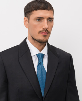 Stefano Ricci Luxury silk tie with geometric pattern CX57028