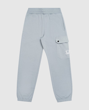 C.P. Company Children's blue joggers with logo print CUP01BLCC0248