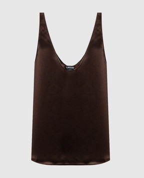Tom Ford Brown silk top TS2179FAX1868