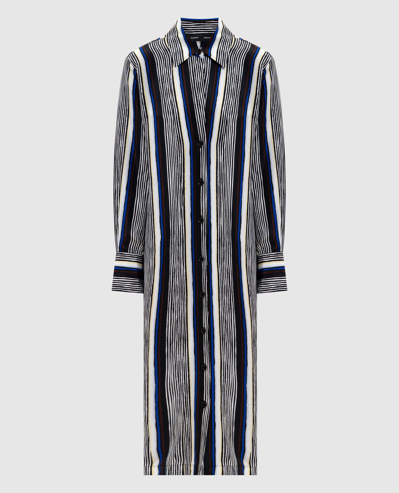 

Amira striped silk midi shirt dress PROENZA SCHOULER, White