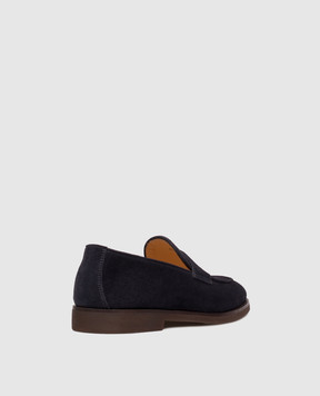 Brunello Cucinelli Blue suede loafers MZUSOLE670