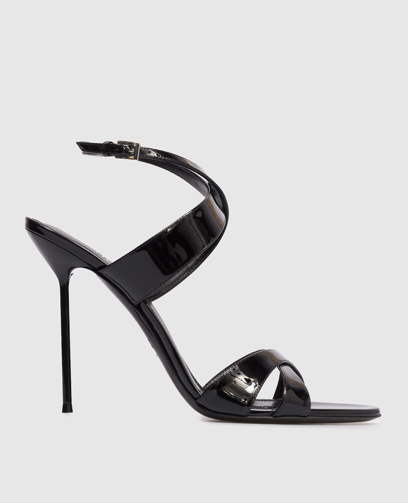 

Black patent leather sandals LIDIA Paris Texas