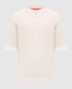 ISAIA Beige silk T-shirt MG8260Y0470