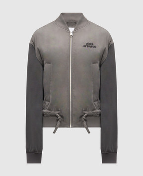 Axel Arigato Archer grey bomber jacket with logo embroidery A3764002