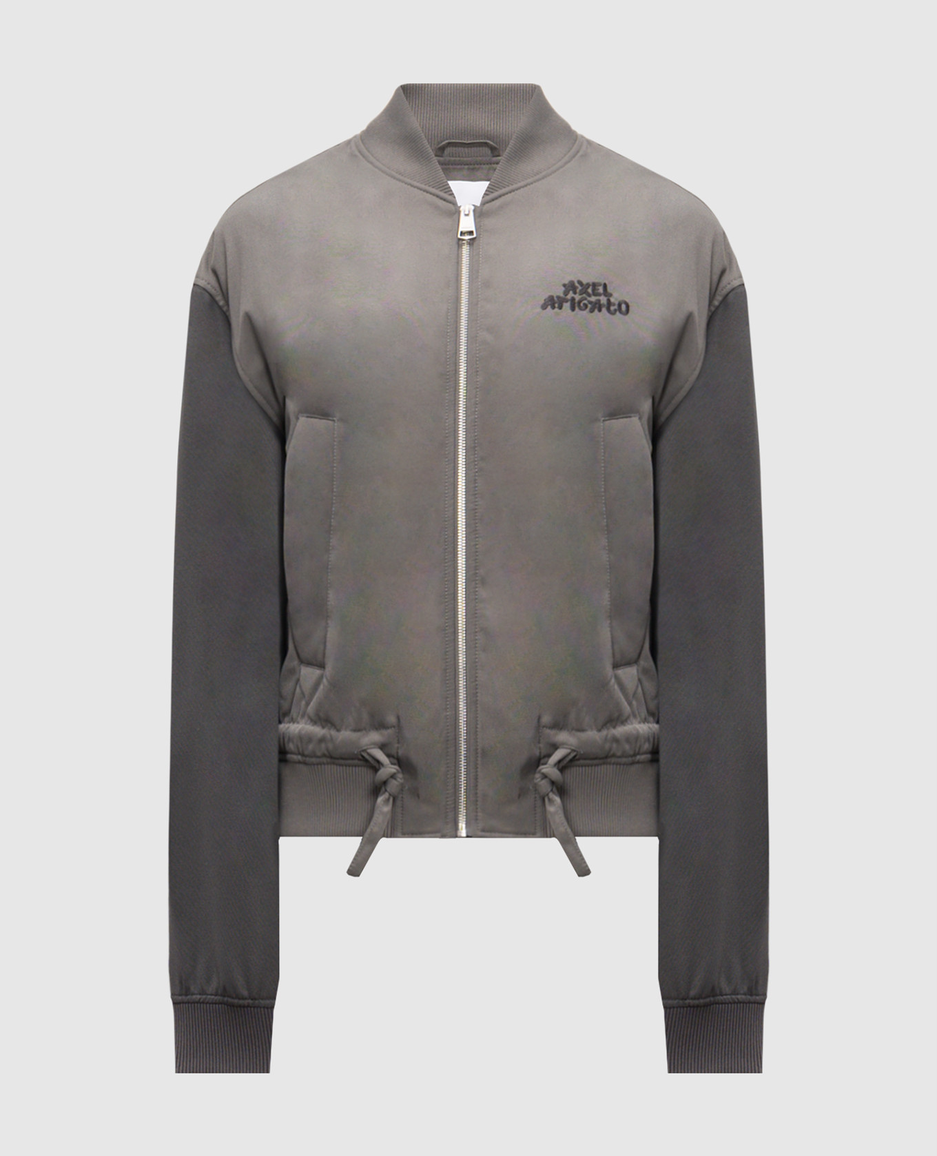 

Archer grey bomber jacket with logo embroidery Axel Arigato