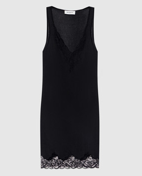 Balmain Black dress with lace DR0000000053