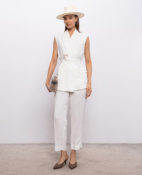 Brunello Cucinelli White linen vest MH1267754