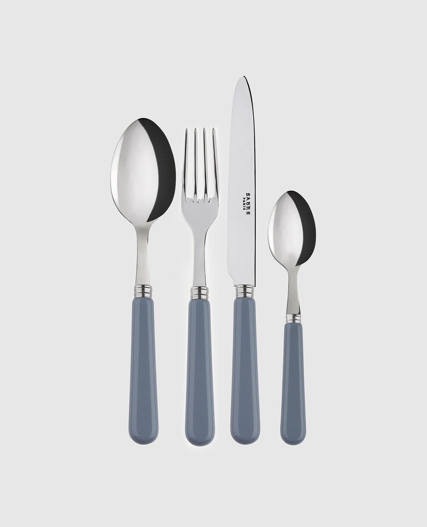

Pop Unis gray cutlery set for 6 people Sabre Paris, Grey