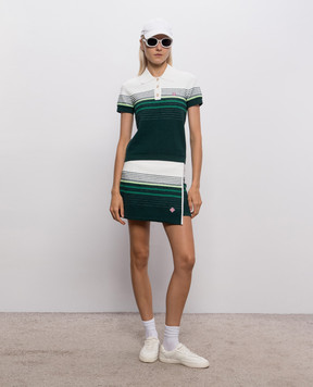 Casablanca White striped polo shirt WPF26KW139501