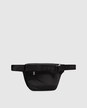 Off-White Black belt bag with logo print OMNO037C99FAB001