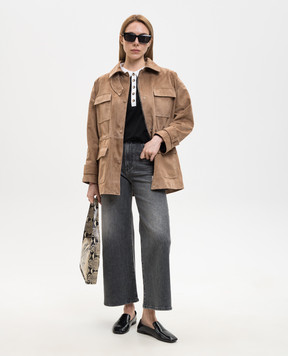 Babe Pay Pls Brown suede jacket 2610SUEDE