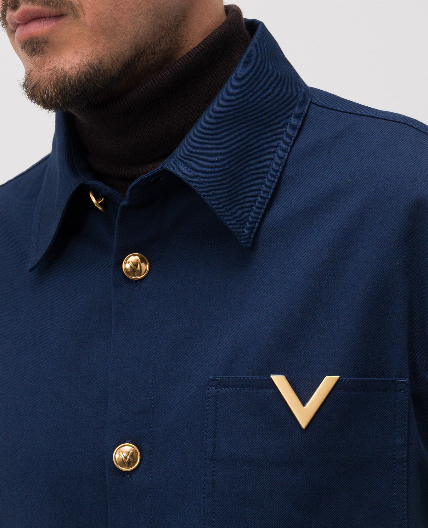 Blue shirt with monogram Valentino 5