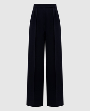 Max Mara MXMSECOLO blue wool pants MXMSECOLO