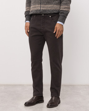 Brunello Cucinelli Dark brown jeans M277PX1290