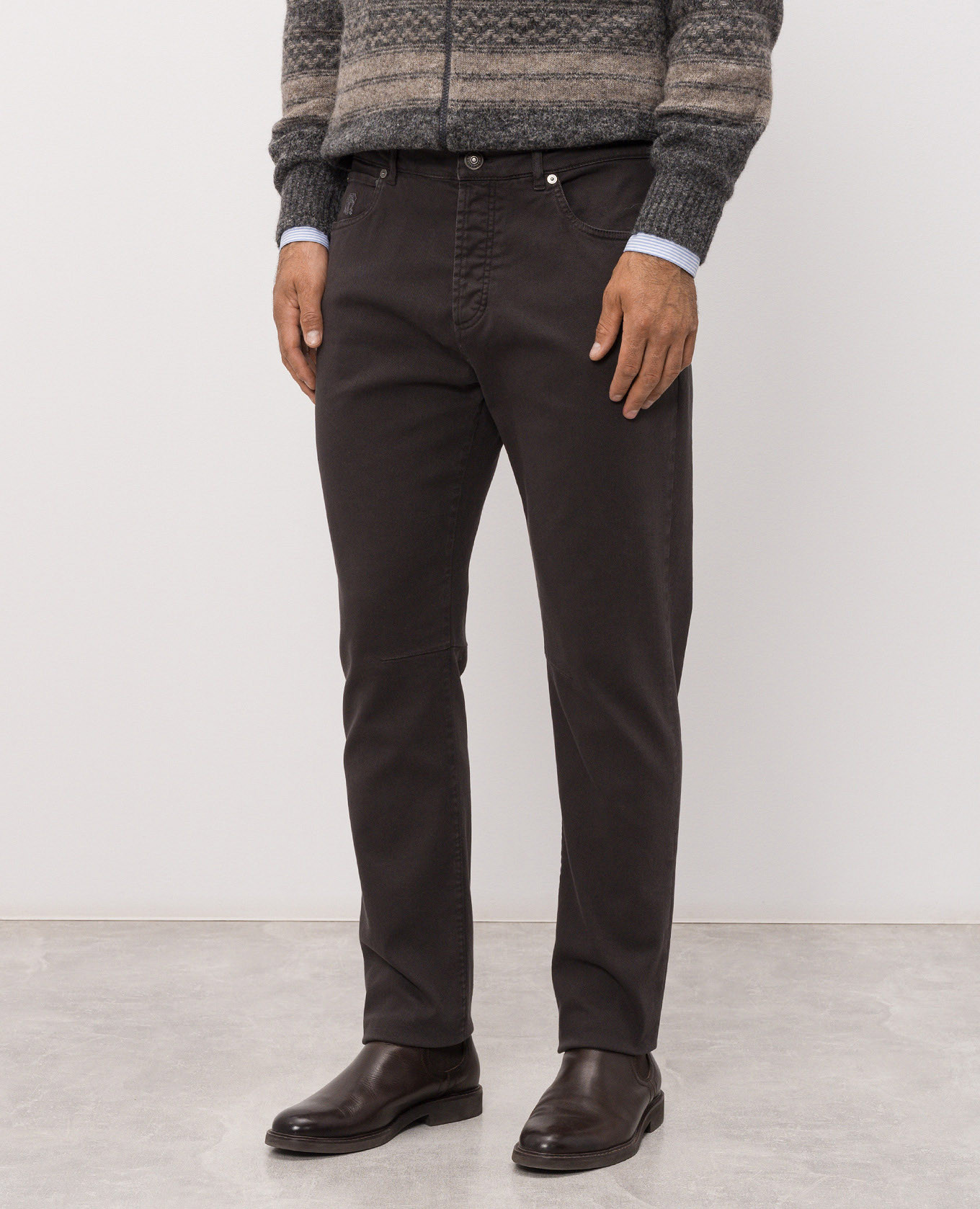

Dark brown jeans Brunello Cucinelli