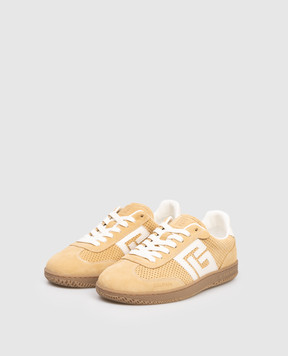 Balmain Beige suede Swan sneakers GN1VI735LACS
