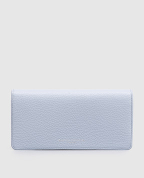 Gianni Chiarini Blue leather wallet with logo print PF5041GRN