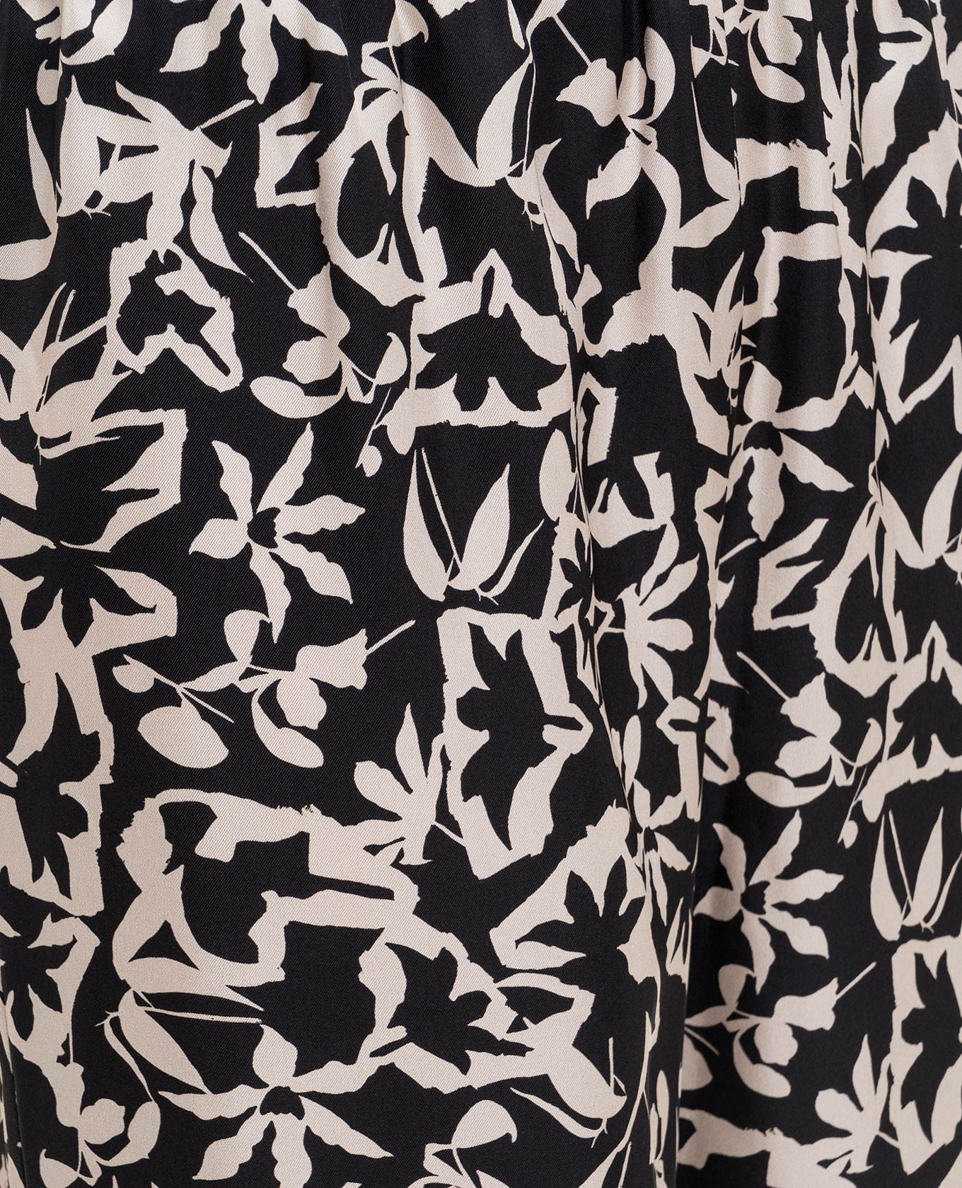 

Black Loreto printed silk pants Asceno