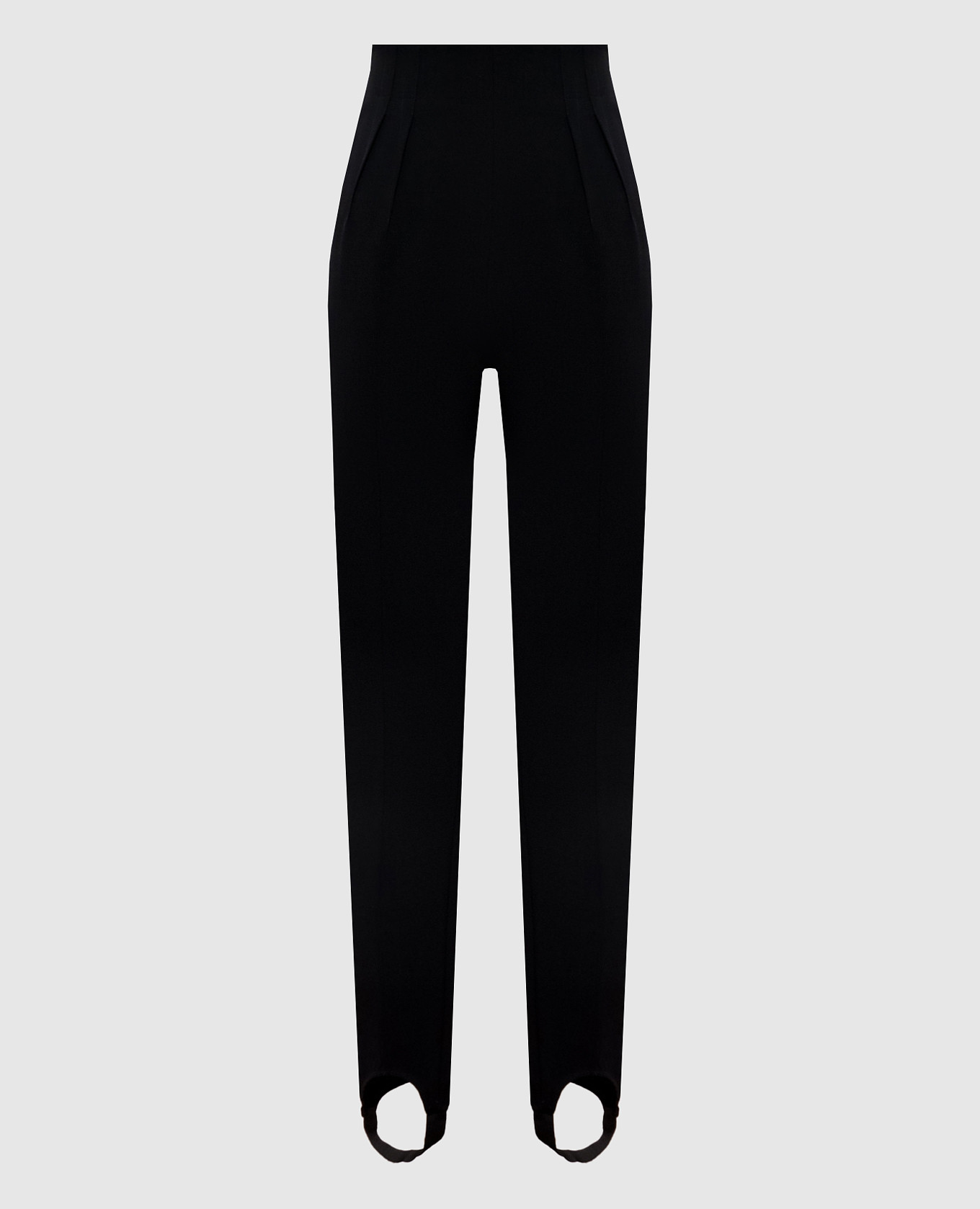 Black wool pants with stripes Thierry Mugler