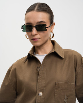 Off-White Black Surprise sunglasses OERI155F25MET001