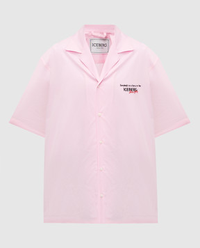 Iceberg Pink shirt with Peanuts print G0400187