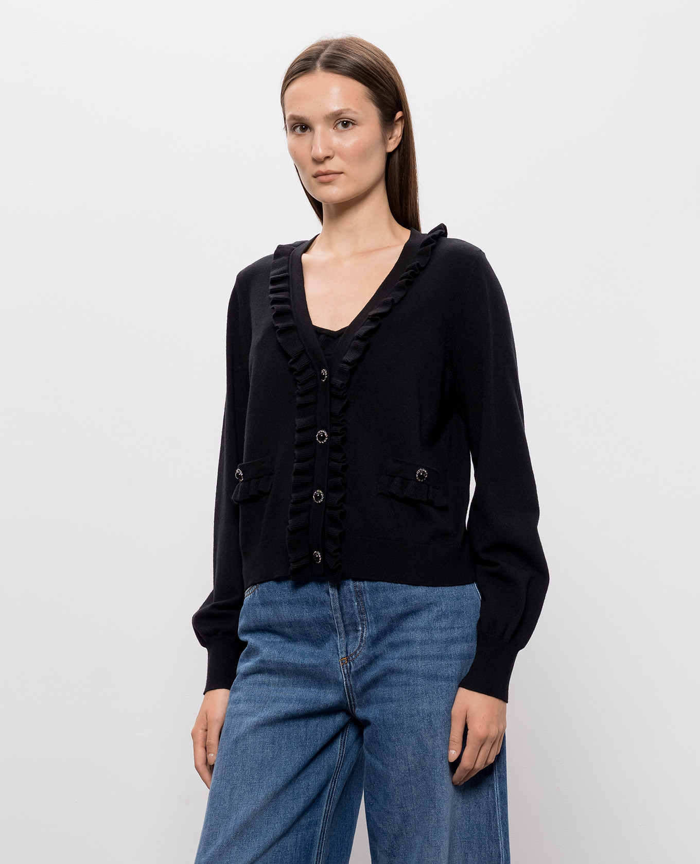 Black cardigan and top set Twinset 3