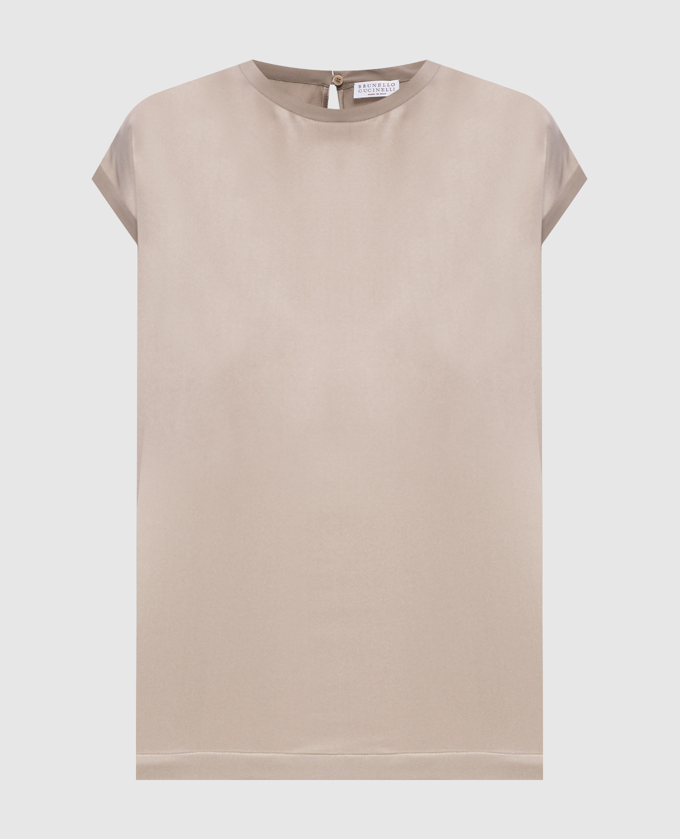 

Gray silk top Brunello Cucinelli, Grey