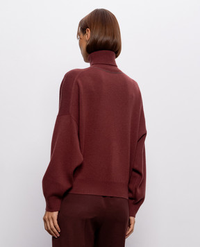 Brunello Cucinelli Burgundy cashmere sweater M12744403P