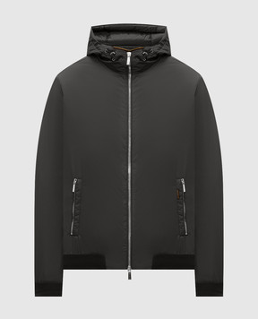 MooRER Dark brown down jacket ONIRO ONIROSTP