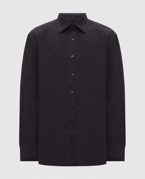 Stefano Ricci Navy blue cotton shirt MC008422BN3029