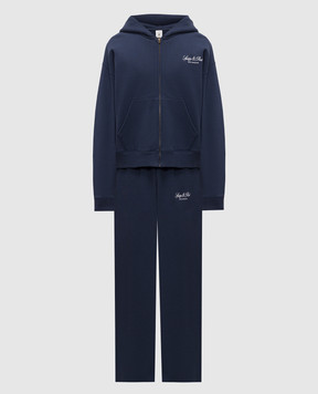 Sporty & Rich Blue tracksuit with logo embroidery ST09476269BL106PA07176