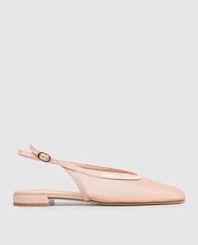Stuart Weitzman Bareitall beige slingbacks SN771