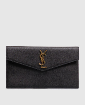 Saint Laurent Black leather clutch UPTOWN 5657391GF0J