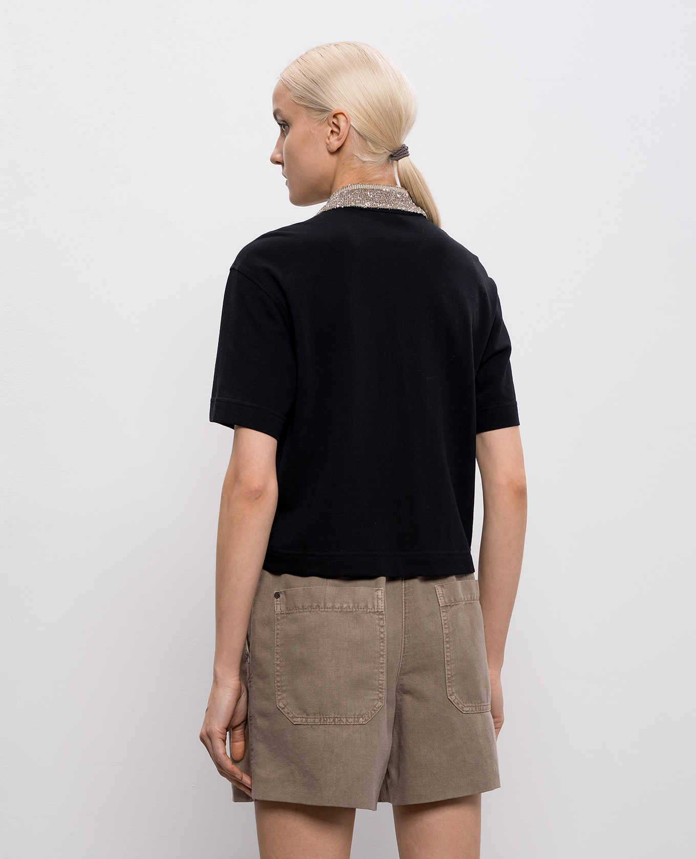 

Black polo Brunello Cucinelli