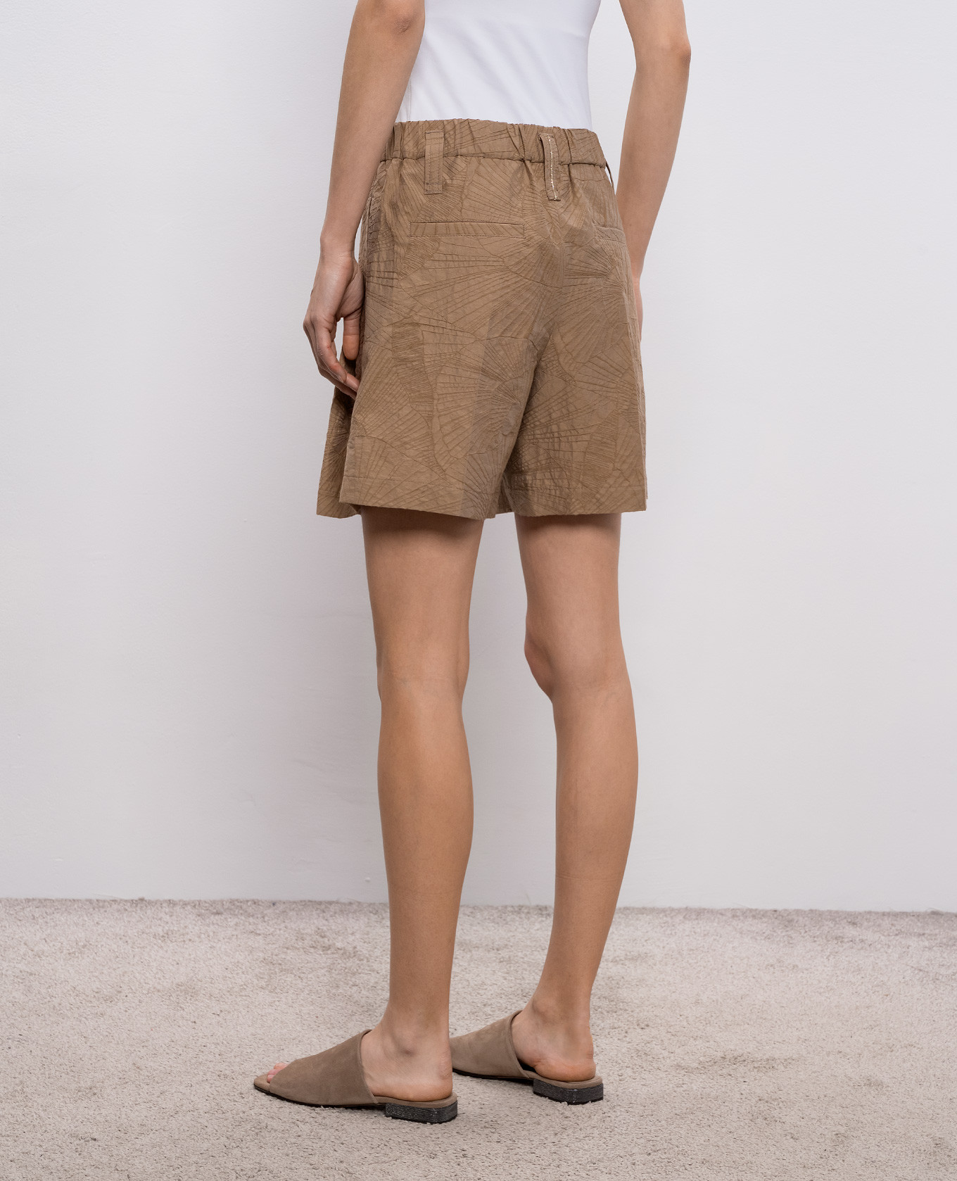 

Brown patterned shorts Brunello Cucinelli