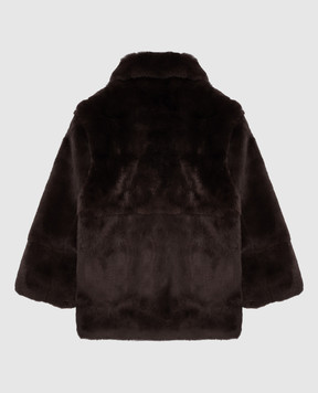 Yves Salomon Enfant Children's rabbit fur coat 20WEM307XXREXX