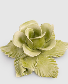 Bitossi Home Green ceramic rose candlestick EMP00407