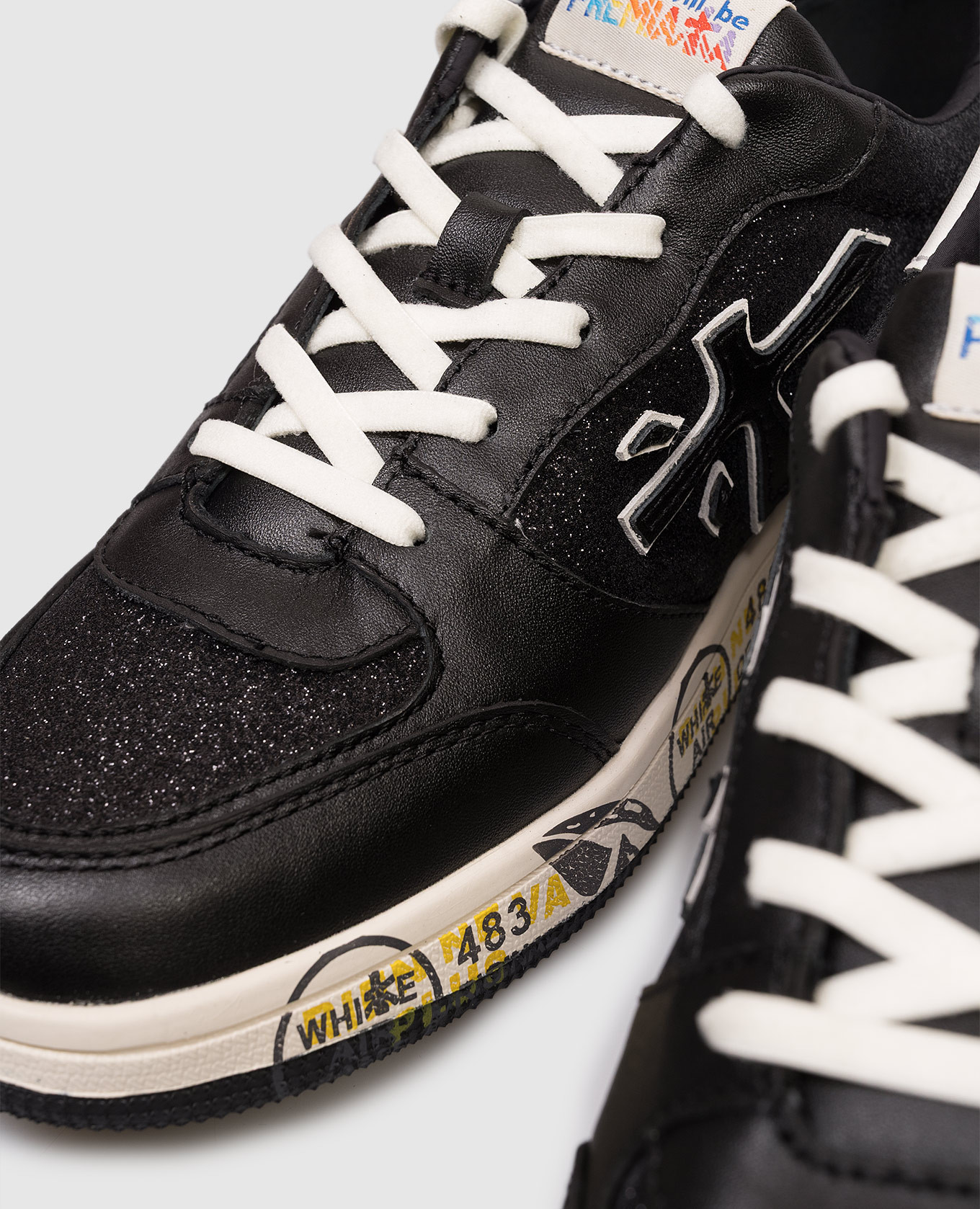 Children's black combination sneakers Mark Premiata 5