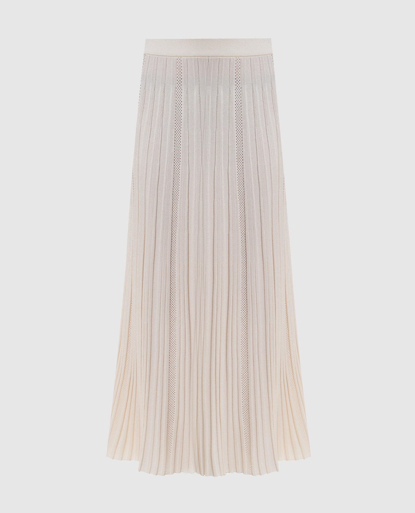 White ribbed skirt