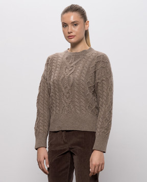 Max Mara Weekend Brown ALBEN wool sweater WKDALBEN