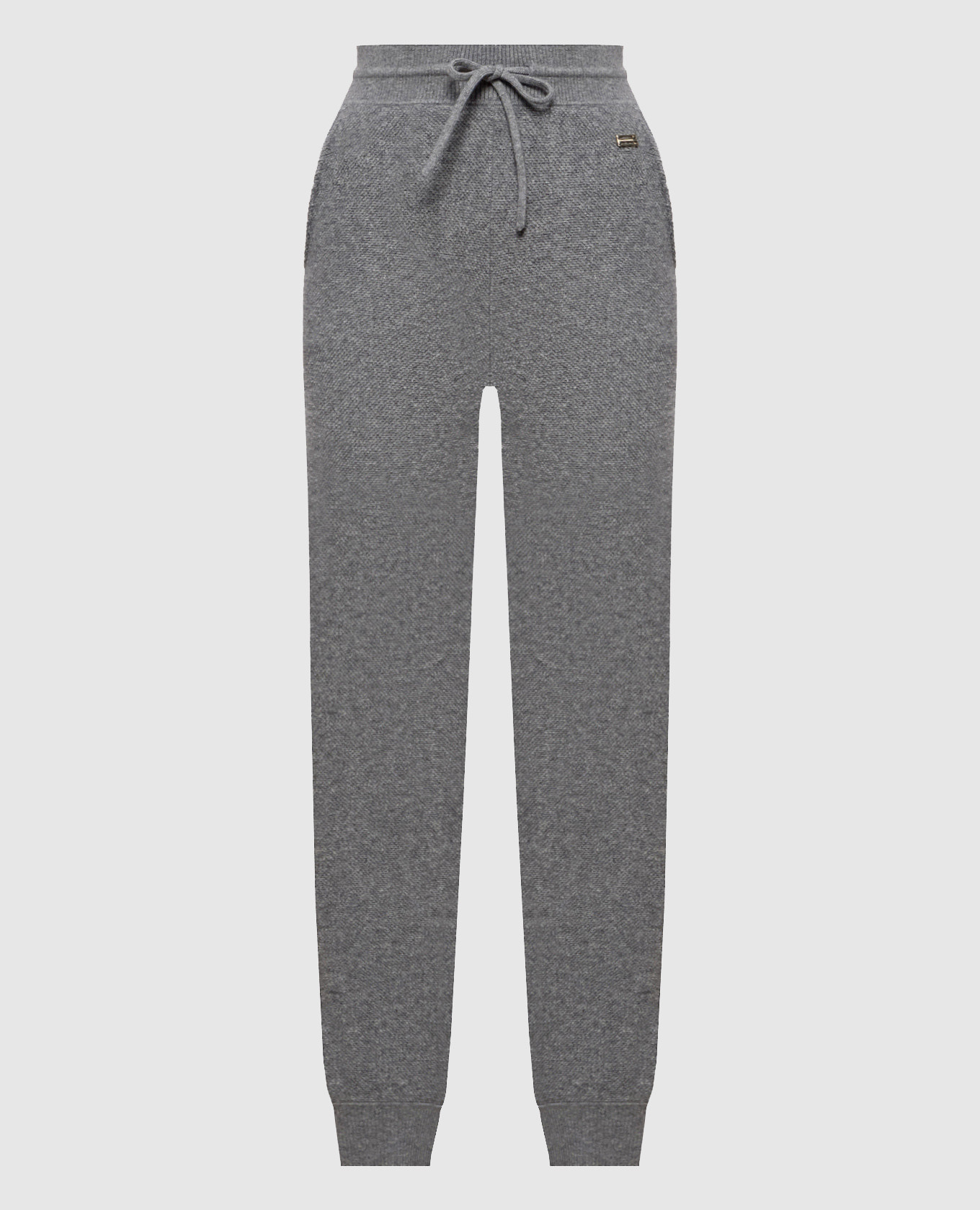 Klara grey wool and cashmere joggers