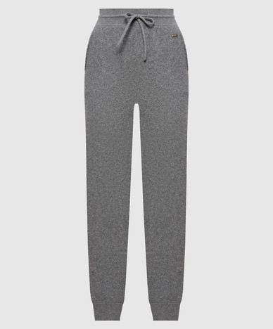 Pantalon de jogging Klara en laine grise et cachemire
