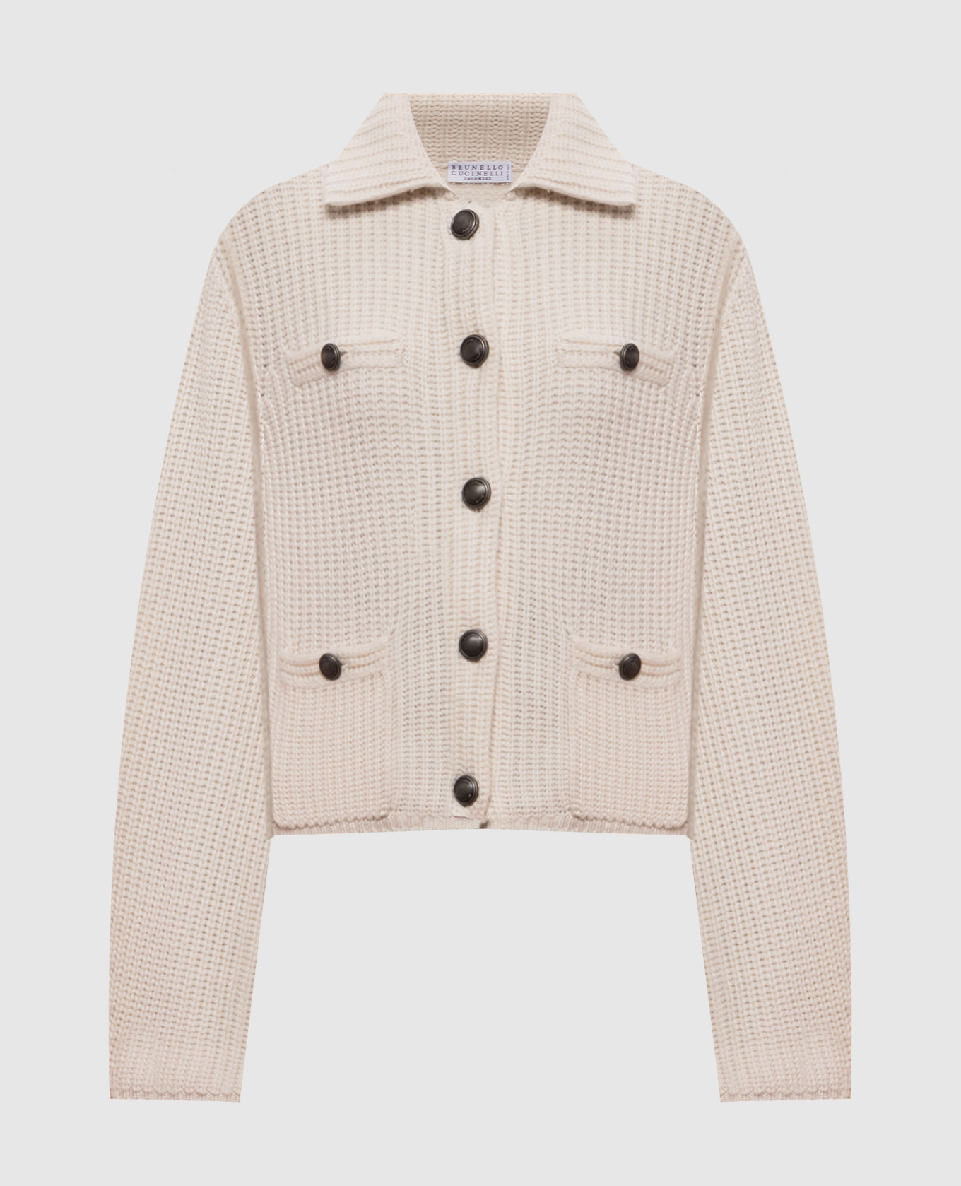 Ivory cashmere cardigan Brunello Cucinelli