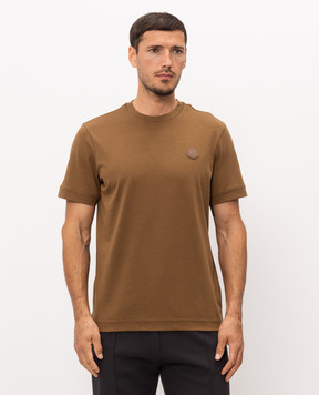 Moncler Brown T-shirt with patch L20918C000438390T