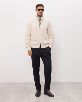 Peserico Blue wool pants R54220D02566